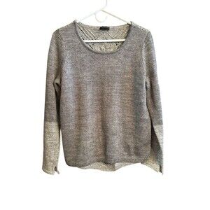 The Limited Women’s Sweater Wool Blend 2 Tone Gray Long Sleeve Size Large